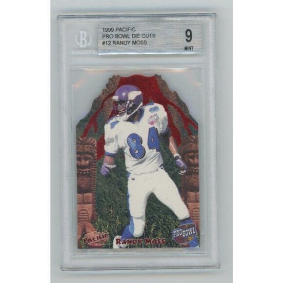 Randy Moss Pro Bowl Die Cuts 1999 Pacific #12 Beckett 9 centering 10 Vikings - Picture 1 of 2